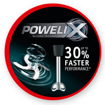 Moulinex Powermix Silence Batteur, 600 W, Technologie silencieuse,  Variateur de vitesse, Fonction turbo, 2 fouets, 2 crochets pétrisseurs, Pied  mixeur en acier inoxydable, Mini hachoir HM653910 : : Cuisine et  Maison